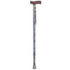 Adjustable Lightweight "t" Handle Cane With Wrist Strap-Color:Amoeba Blue