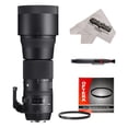 thumbnail image 1 of Sigma 150-600mm F5-6.3 DG OS HSM Contemporary Telephoto Zoom Lens with 95mm UV Filter and Microfiber Cleaning Cloth for Canon EOS Digital SLR Cameras, 1 of 6