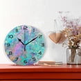 thumbnail image 2 of Wall Clock Splatter Painting 10 Inch Silent Non Ticking Quality Quartz Battery Operated Digital Round Easy to Read for Home Office Kitchen Home Decor, 2 of 7