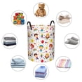 thumbnail image 3 of Lsque Childrens Party pattern Laundry Hamper Basket, Tall Woven Rope Hamper Basket for Clothes, Lightweight Storage Basket, Collapsible Waterproof-Small, 3 of 8