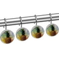 12 Pcs Pineapple Geometric Pattern Stainless Steel Bathroom Shower