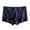 Dark Blue, variant on zeranth Men Japanese Style Modal Shorts Briefs Mid-rise Elastic Waistband Patchwork Color U-convex Underwear Moisture-Absorbent Panties