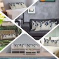 thumbnail image 6 of Navy Blue Spring Floral Body Pillow Covers 20"x54", Farmhouse Butterfly Rustic Soft Brushed Microfiber Breathable Throw Pillow Covers, Pillowcase with Zipper for Couch Sofa Bedroom Living Room, 6 of 9
