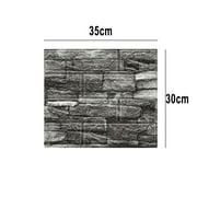 Fancy 10Pcs 3D Wall Panels Peel and Stick, Self-adhesive Tile Stone Brick Wall Sticker Soft Foam Panels for Interior Wall Decor, Bathroom, Home Decoration