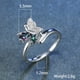 thumbnail image 1 of Hecate Triple Moon Ring Set Amethyst o Red Crystal Wedding Ring Unique Moon Goddess Anillos para mujeres Regalo gótico Tan Jianjun unisex, 1 of 2