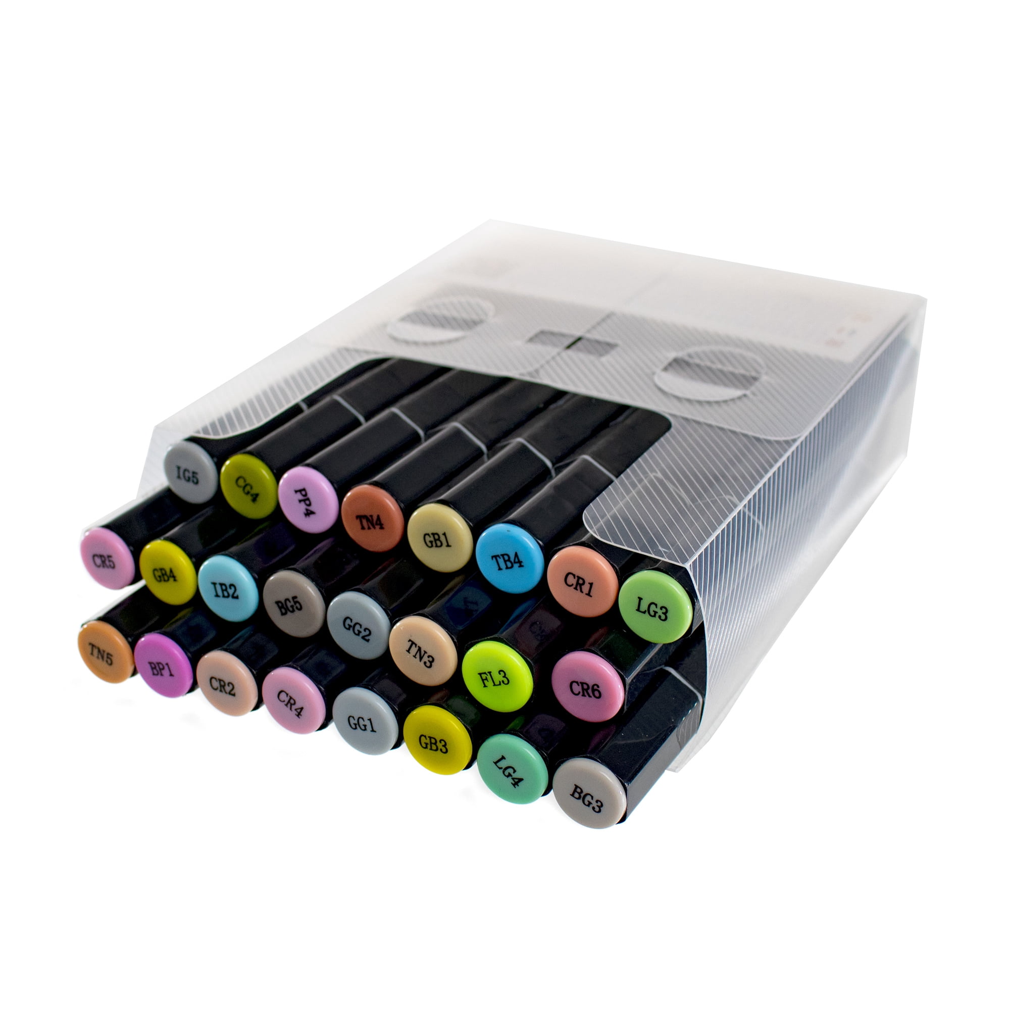 Craft County Assorted Alcohol Markers – Dual Tip – 24 Pack – Multiple Colorful Packs – Color, Draw, and Blend
