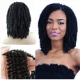 thumbnail image 1 of Peluca europea y americana pelo femenino africano volumen pequeño trenzado crochet pelo fi Abanopi Peluca de pelo, 1 of 4