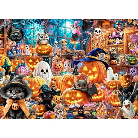 Halloween Havoc Jigsaw Puzzle 1000 Piece by Vermont Christmas Company