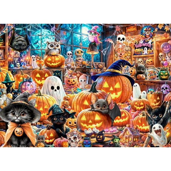 Halloween Havoc Jigsaw Puzzle 1000 Piece by Vermont Christmas Company