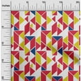 thumbnail image 1 of oneOone Cotton Cambric Fabric Parallelogram & Triangle Geometric Print Fabric By The Yard 56 Inch Wide, 1 of 4