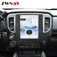 thumbnail image 2 of ZWNAV 12.1 inch Android 11 Car Radio for Nissan Titan 2010-2019 Stereo Upgrade Tesla Style IPS Touch Screen Android Auto GPS Navigation Head Unit Multimedia Player, 2 of 8