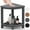 Grey, variant on Shower Stool for Inside Shower, Corner Shower Bench Seat, HDPE Waterproof Shower Stool for Shaving Legs with Baffle Storage Shelf, Shower Seat/Foot Rest for Bathroom, Indoor/Outdoor Use, Brown