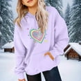 thumbnail image 1 of Camiseta de manga larga para niños, cuello redondo, color liso, ideal para niños y niñas, sudadera con capucha de poliéster., 1 of 6