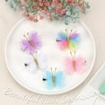 thumbnail image 2 of 10PCS Mini Butterfly Hair Clips, Tulle Mesh Hair Bow Pins Butterfly Hair Barrettes Wedding Hair Accessories for Baby Girls Women Halloween Cosplaying Party Decor, 2 of 5