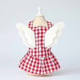 thumbnail image 2 of YOITEA Dog Dress Plaid Wing: Cute Cotton Puppy Princess Dress Pet Clothes Dog Party Costume Outfit Clothing Apparel for Small Meidum Dogs, 2 of 4