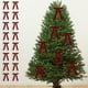 thumbnail image 4 of Decoraciones de lazos de terciopelo para el árbol de Navidad y set de 16 piezas | Coronas, guirnaldas, adornos de regalo | Textura lujosa y suave, decoración navideña elegante | Pajaritas rojas, 4 of 5