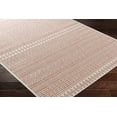 thumbnail image 2 of Mark&Day Outdoor Rugs, 8x8 Antibes Global Indoor/Outdoor Coral/White Square Area Rug, Non Shedding Pink White Carpet for Patio, Porch, Deck, Bedroom, Living Room or Kitchen (7'10" Square), 2 of 4