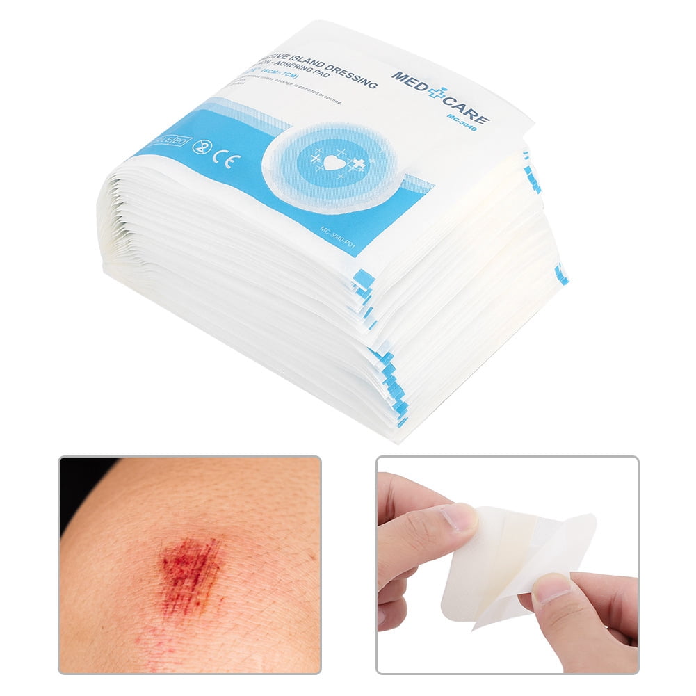 Greensen 50pcs/pack Waterproof Breathable Wound Dressing Patch Medical