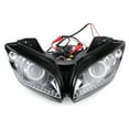 thumbnail image 3 of Head LED Headlight Assembly Bright White Angel Eyes High Low Beam Fit for R15 2012-2016, 3 of 8