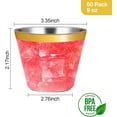thumbnail image 4 of 50PCS 9oz Gold Disposable Cups, Plastic Cups with Rim, Cocktail for Wedding, Party and Birthday, 4 of 4
