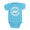thumbnail image 1 of CafePress - U.S. Navy My Dad Is My Hero Body Suit - Cute Infant Bodysuit Baby Romper, 1 of 1