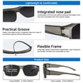 thumbnail image 6 of TINHAO Fit Over Polarized Sunglasses Over Glasses, Wrap Around Sunglasses Over Prescription Glasses, 6 of 7