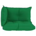 thumbnail image 3 of vidaXL Pallet Cushions 3 pcs Green Fabric, 3 of 5