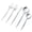 Silver & White, variant on VeZee Disposable Plastic Noble Collection Shiny Gold Flatware Set Pack of 40