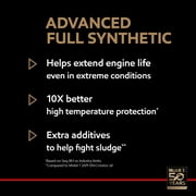 (5 pack) Mobil 1 Advanced Full Synthetic Motor Oil 15W-50, 5 Quart