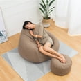 thumbnail image 2 of NK Bean Bag Chairs Indoor Collection with Laundry Bag, Deep Gray/Blue, 2 of 4