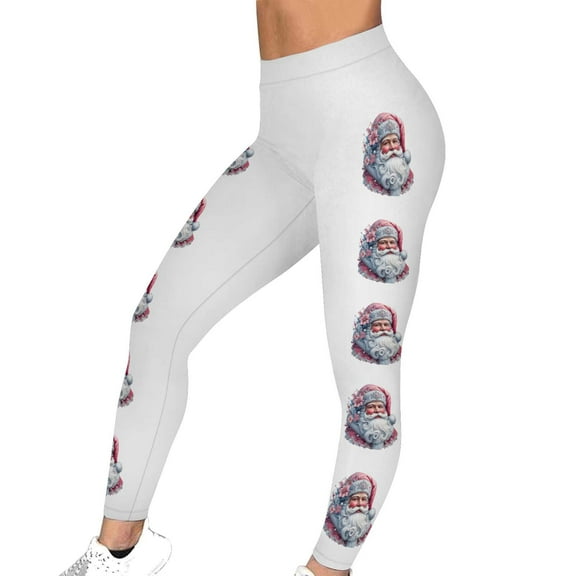 MELDVDIB Womens Leggings Christmas Print Elastic High Waisted Tights Thermal Warm Stretch Comfy Workout Sport Jogger Yoga Pants