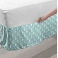 thumbnail image 2 of Seagull Bed Skirt, Repetitive Pattern of Birds in Cartoon Style, Elastic Bedskirt Dust Ruffle Wrap Around for Bedding Decor, 4 Sizes, Blue Multicolor, by Ambesonne, 2 of 2