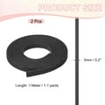 thumbnail image 2 of Uxcell Flat Suede Leather Lace, Faux Leather Strap Leather Strings Cord DIY Supplies Black 0.2 in, 2 of 7