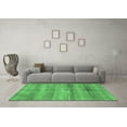 thumbnail image 3 of Ahgly Company Indoor Square Abstract Emerald Green Modern Area Rugs, 7' Square, 3 of 4