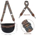 thumbnail image 2 of Riñonera de piel para mujer - Bandolera extraíble - Negro, 2 of 5