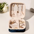 thumbnail image 6 of Crow Travel Portable Square Jewelry Box Organizer: Ideal Solution for Rings, Earrings, Necklaces, Bracelets, and More! Gift for Girls and Women., 6 of 6