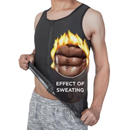 Men Waist Trainer Vest Neoprene Corset Body Shaper Zipper Sauna Sweat Suit TaLELINTA Top Workout Shirt for Weight Loss