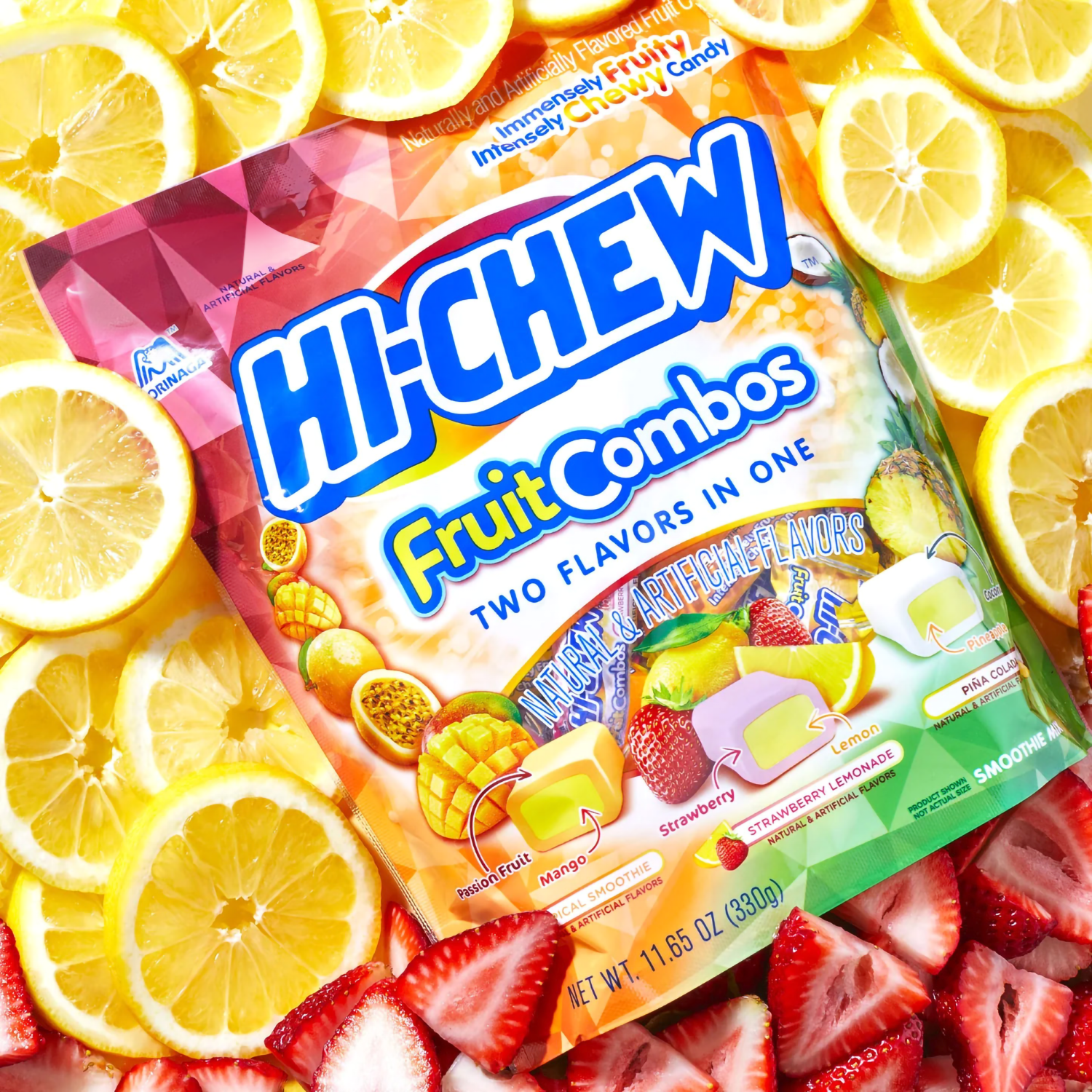 candy♩ HI-CHEW Fruit Combo Mix Chewy Candy, 11.65 oz, Bag - Walmart.com