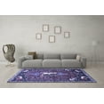 thumbnail image 3 of Ahgly Company Indoor Round Animal Blue Traditional Area Rugs, 7' Round, 3 of 4