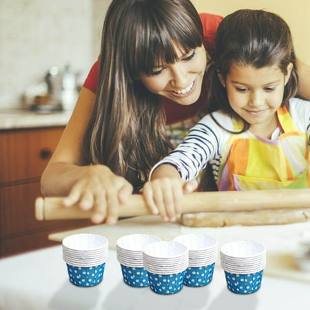 

YZHM Large Flanged Cake Cups Multicolor Baking Desserts High Temperature Cake Cups Big Deal Y