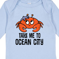 thumbnail image 4 of Inktastic Ocean City Maryland Cute Crab Boys or Girls Long Sleeve Baby Bodysuit, 4 of 5