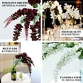 thumbnail image 4 of Efavormart 2 Bushes - 34" Burgundy Artificial Foxglove Orchid Flower Stems, Silk Orchids Spray - Ideal for Tabletops, Office Desk, Windowsills, Hallways, Dressers, Coffee Tables, 4 of 11
