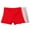 Red+Pink+Gray, variant on Ohufall Cotton Underwear for Women Plus Size Solid Color High Waist Boyshorts Panties Women's Soft Comfy Leak-Proof Period Boxer Briefs, 3-Pack