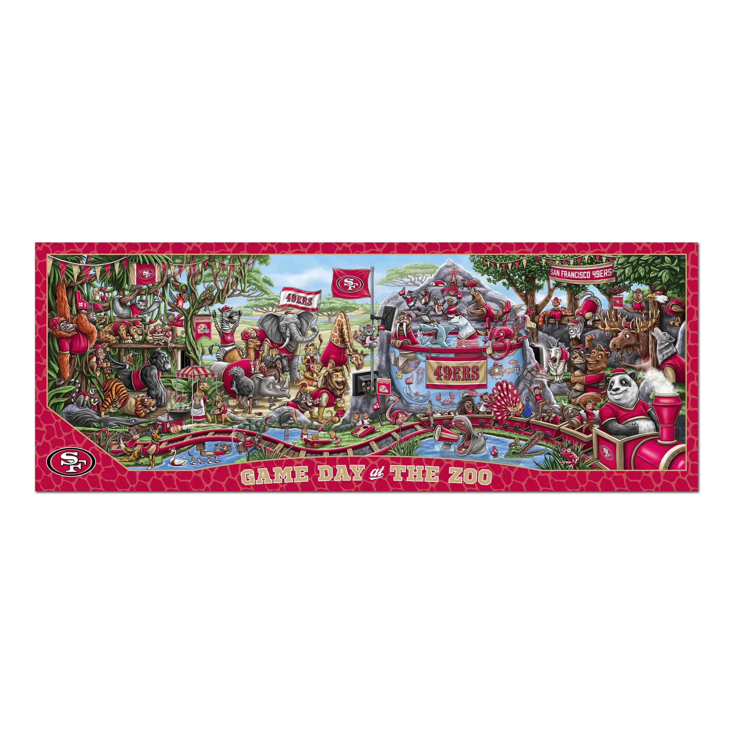 YouTheFan NFL San Francisco 49ers Game Day at the Zoo - 500 pc Puzzle