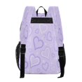 thumbnail image 3 of Ttyddzy Clear Backpack Heavy Duty PVC Transparent Backpack for College Workplace, Purple-hearts, 3 of 7