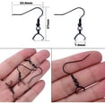 thumbnail image 3 of Stainless Steel Earring Hooks,50pcs Black Earrings Hooks with Pendant Clasp Hypoallergenic Ear Wire Ball Hooks Clasp Earring Hooks for Jewelry Earring Making…, 3 of 7
