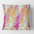 thumbnail image 2 of Designart Retro Floral Pattern III' Mid-Century Modern Throw Pillow - 16x16, 2 of 2
