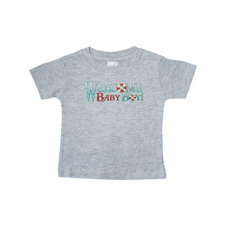 

Inktastic Nautical Welcome Baby Boy Gift Baby Boy T-Shirt