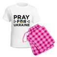 thumbnail image 5 of CafePress - Pray For Ukraine Women's Light Pajamas - Women's Short Sleeve Print T-Shirt and Pants Light Cotton Pajama Set, 5 of 7