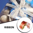 thumbnail image 5 of serony 1 Roll Cloth Christmas Ribbon Portable Trimmable Xmas Themed Household Family Party Parties Decorative Ribbons Decoration Red, 5 of 5
